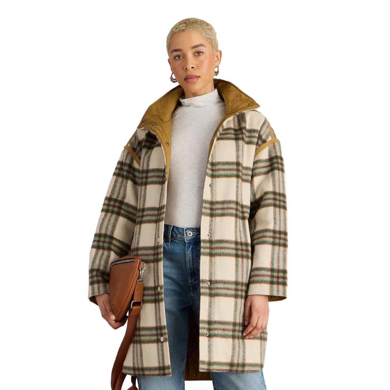 White Stuff Marlowe Reversible Check Coat